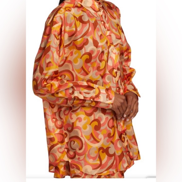 ZIMMERMANN OVERSIZED MAE SHIRT- DRESS.AMAZING COLOR PATTERNS - Picture 4 of 14